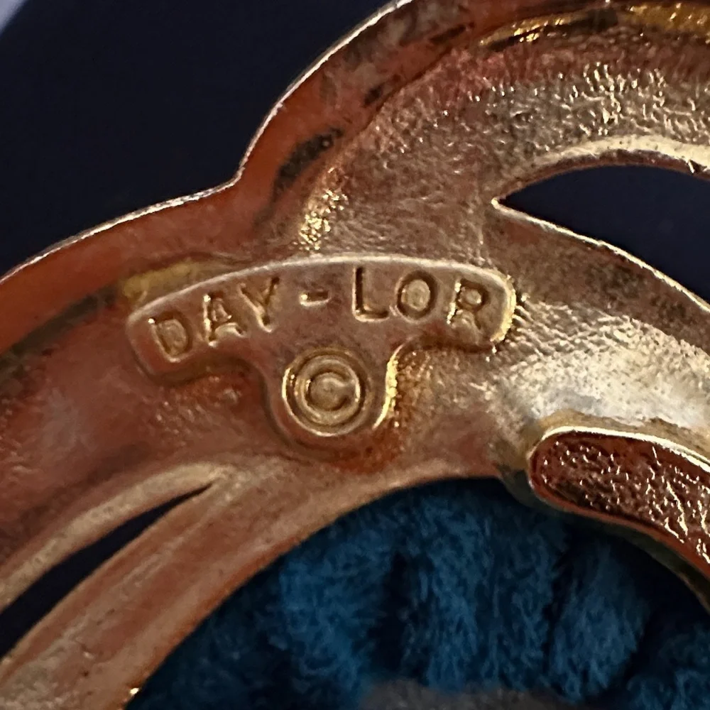 DAY LOR Teal Blue Genuine Suede Belt GUC